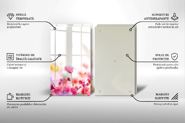 Osłona ściany przy kuchence gazowej Łąka kwiatów