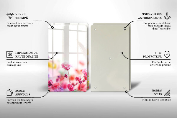 Osłona ściany przy kuchence gazowej Łąka kwiatów