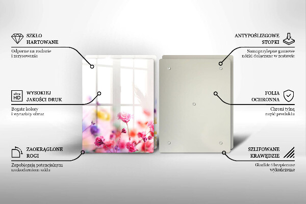 Osłona ściany przy kuchence gazowej Łąka kwiatów