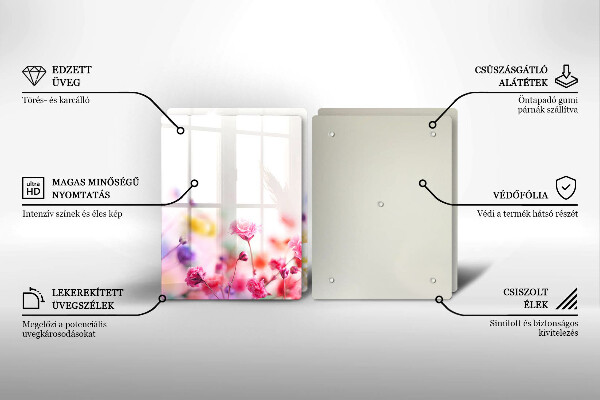 Osłona ściany przy kuchence gazowej Łąka kwiatów