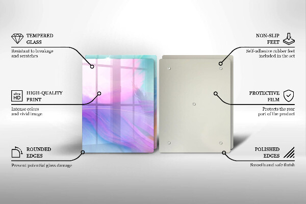 Osłona ściany przy kuchence gazowej Pastelowe piórka