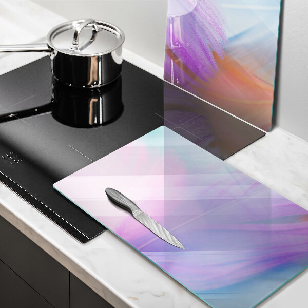 Osłona ściany przy kuchence gazowej Pastelowe piórka