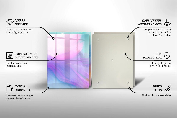 Osłona ściany przy kuchence gazowej Pastelowe piórka