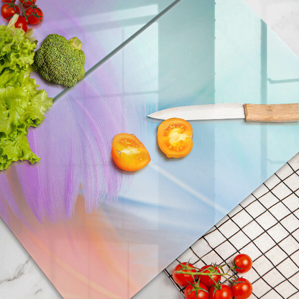 Osłona ściany przy kuchence gazowej Pastelowe piórka