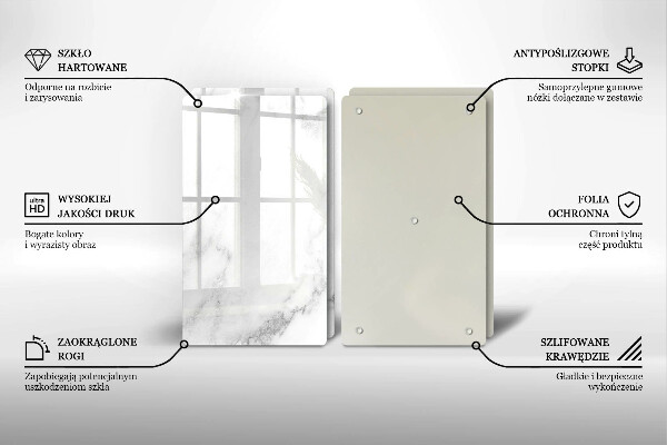 Osłona ściany przy kuchence gazowej Nowoczesny marmur