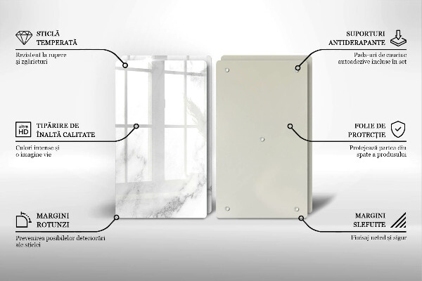 Osłona ściany przy kuchence gazowej Nowoczesny marmur