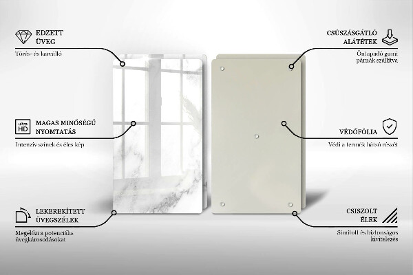 Osłona ściany przy kuchence gazowej Nowoczesny marmur
