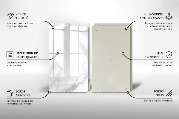 Osłona ściany przy kuchence gazowej Nowoczesny marmur