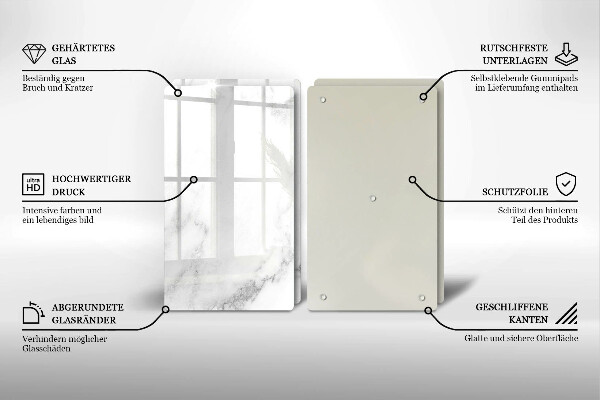 Osłona ściany przy kuchence gazowej Nowoczesny marmur