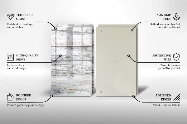 Osłona ściany przy kuchence gazowej Jasne drewniane deski