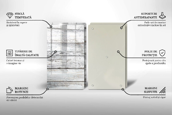 Osłona ściany przy kuchence gazowej Jasne drewniane deski