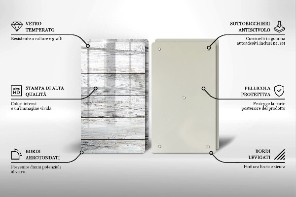 Osłona ściany przy kuchence gazowej Jasne drewniane deski