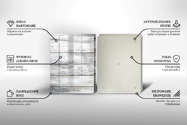 Osłona ściany przy kuchence gazowej Jasne drewniane deski