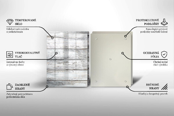 Osłona ściany przy kuchence gazowej Jasne drewniane deski