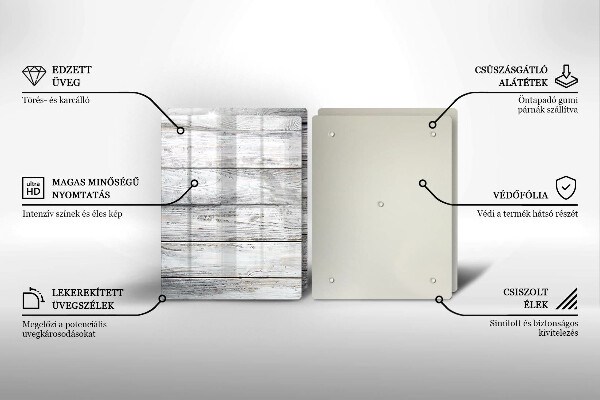 Osłona ściany przy kuchence gazowej Jasne drewniane deski
