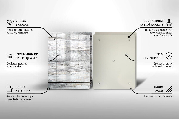 Osłona ściany przy kuchence gazowej Jasne drewniane deski