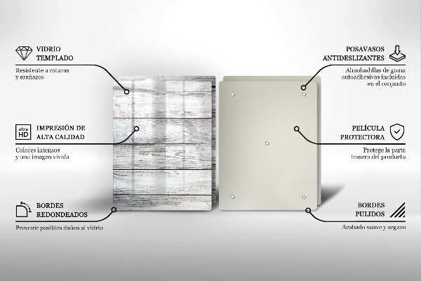 Osłona ściany przy kuchence gazowej Jasne drewniane deski