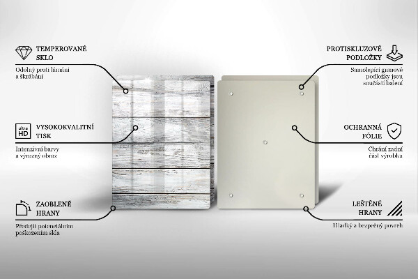 Osłona ściany przy kuchence gazowej Jasne drewniane deski