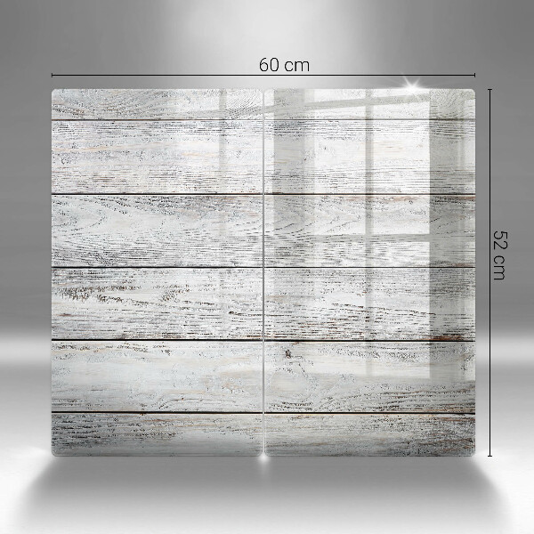 Osłona ściany przy kuchence gazowej Jasne drewniane deski