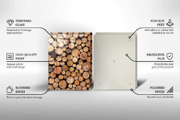 Osłona ściany przy kuchence gazowej Pnie drzew