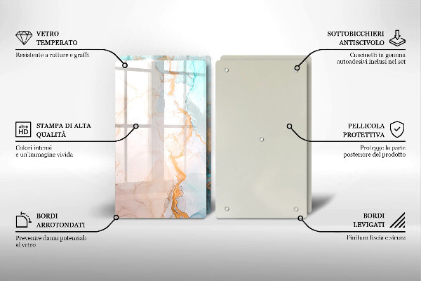 Osłona ściany przy kuchence gazowej Abstrakcja marmur