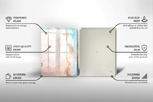 Osłona ściany przy kuchence gazowej Abstrakcja marmur