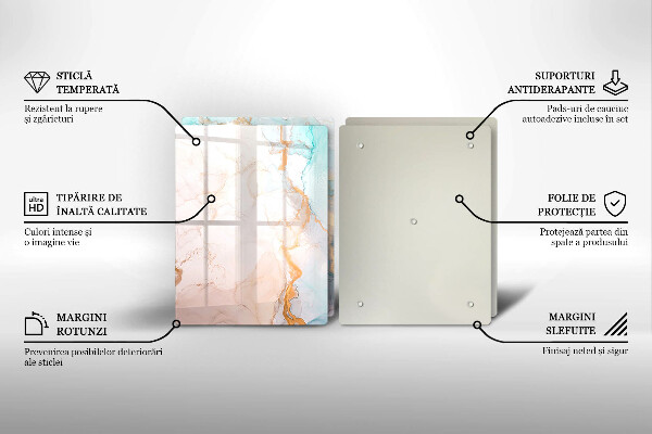 Osłona ściany przy kuchence gazowej Abstrakcja marmur