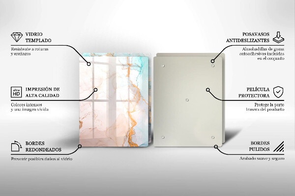 Osłona ściany przy kuchence gazowej Abstrakcja marmur