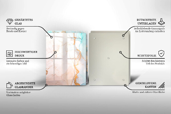 Osłona ściany przy kuchence gazowej Abstrakcja marmur