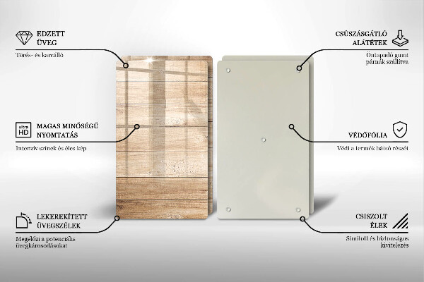 Osłona ściany przy kuchence gazowej Drewniane deski