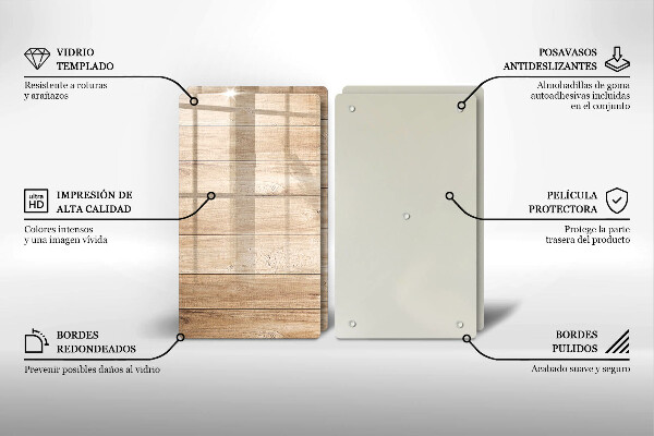 Osłona ściany przy kuchence gazowej Drewniane deski