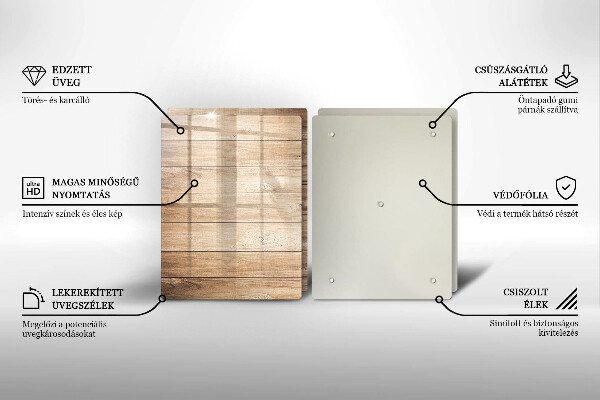 Osłona ściany przy kuchence gazowej Drewniane deski