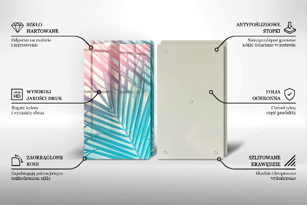 Osłona ściany przy kuchence gazowej Pastelowe liście