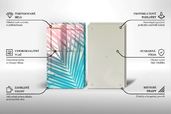 Osłona ściany przy kuchence gazowej Pastelowe liście