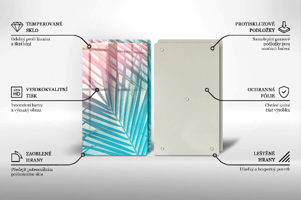 Osłona ściany przy kuchence gazowej Pastelowe liście