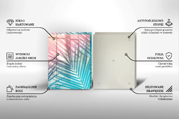 Osłona ściany przy kuchence gazowej Pastelowe liście