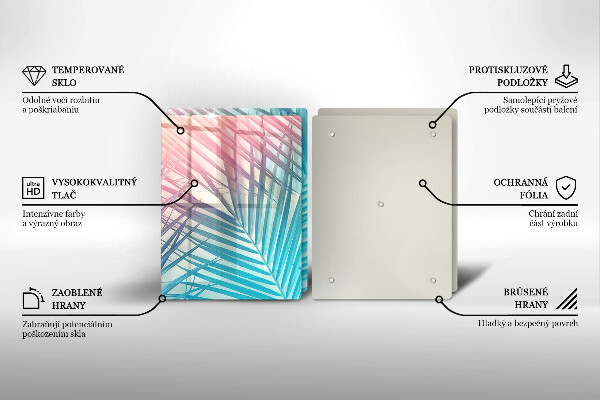 Osłona ściany przy kuchence gazowej Pastelowe liście
