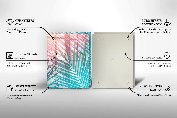 Osłona ściany przy kuchence gazowej Pastelowe liście