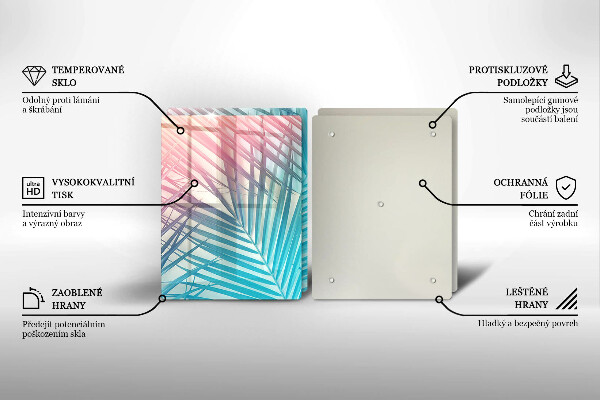 Osłona ściany przy kuchence gazowej Pastelowe liście