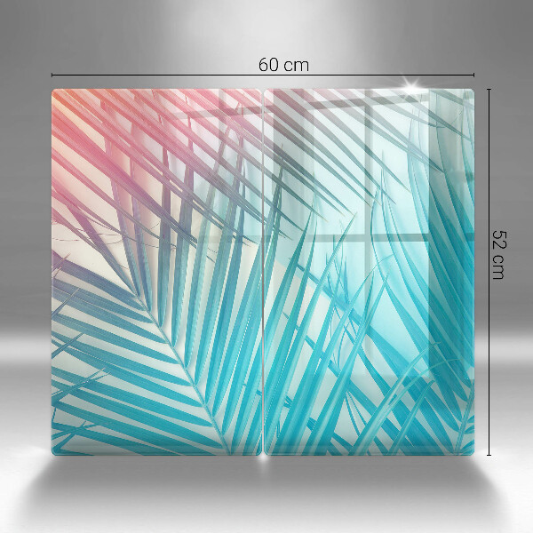 Osłona ściany przy kuchence gazowej Pastelowe liście