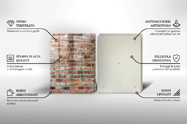 Osłona ściany przy kuchence gazowej Stare cegły mur