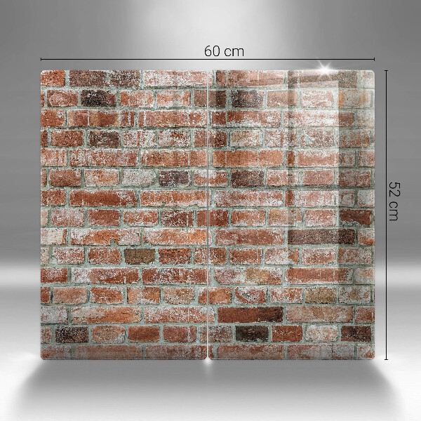 Osłona ściany przy kuchence gazowej Stare cegły mur