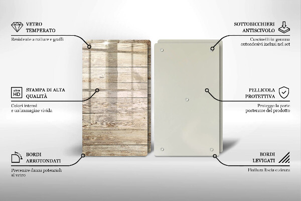 Osłona ściany przy kuchence gazowej Drewniane deski