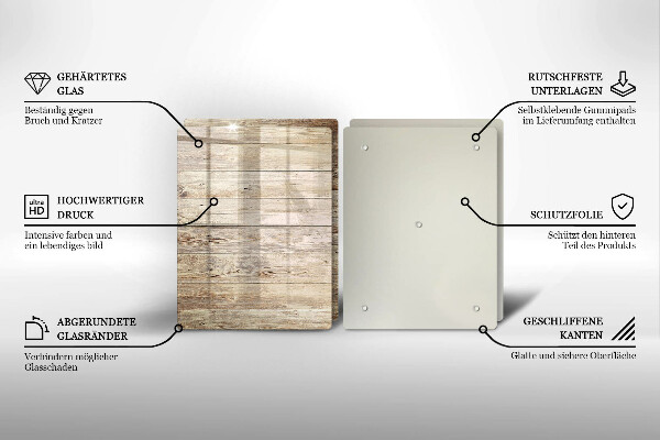 Osłona ściany przy kuchence gazowej Drewniane deski