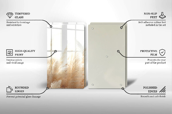 Osłona ściany przy kuchence gazowej Trawa pampasowa