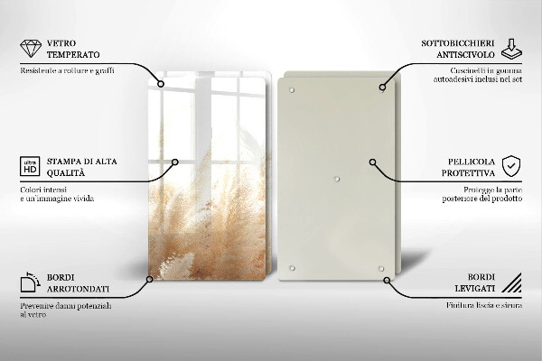 Osłona ściany przy kuchence gazowej Trawa pampasowa