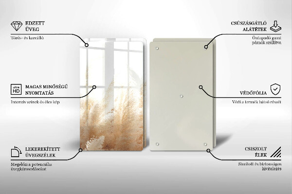 Osłona ściany przy kuchence gazowej Trawa pampasowa