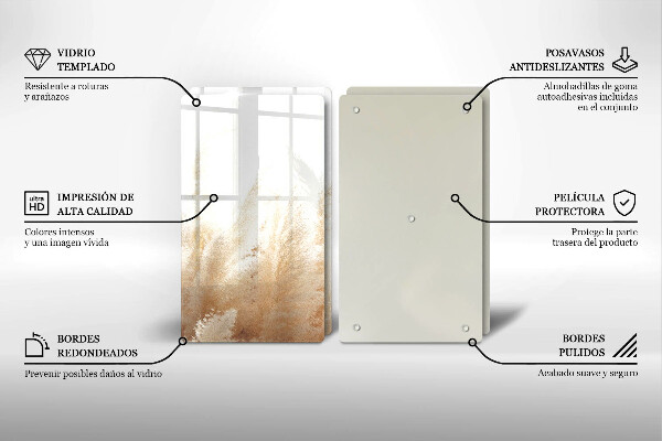 Osłona ściany przy kuchence gazowej Trawa pampasowa