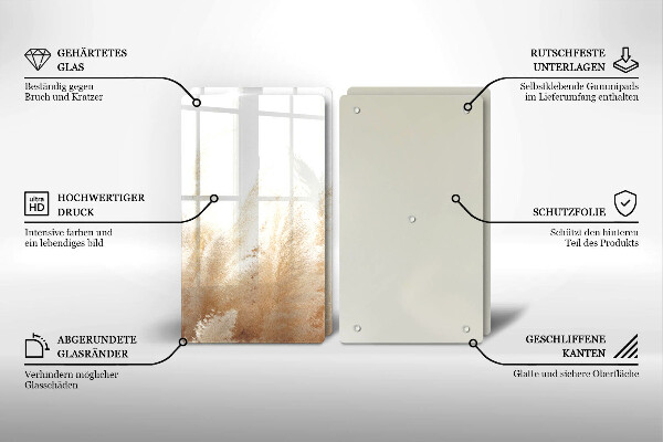 Osłona ściany przy kuchence gazowej Trawa pampasowa
