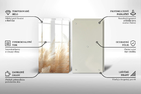 Osłona ściany przy kuchence gazowej Trawa pampasowa